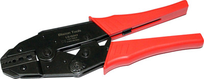 

Blazon Tools BZT-LS-02H1 Ratchet crimping plier for press 6.5/5.4/3.25/2/1.72/1mm coaxial connector BNC crimping tool RG6 RG58 RG59 RG62 crimp tool Hex crimper Manual Crimper