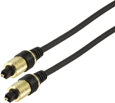 

CABLESETC 1218 Digital Optical Audio / SPDIF Toslink Male Cable Network Cable(Compatible with Home Theatre TV Computer, Black)