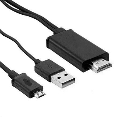 

GA2Z Micro USB to Hdmi 1080p Hdtv Adapter Cable for Samsung Galaxy S5/S4/S3/Note HDMI Cable(Compatible with Mobile, Laptop, Tablet, Mp3, Gaming Device, Black)