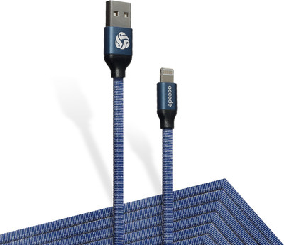 

Accede ACE0020 Power Cord(Compatible with Iphone series, Lightning devices, Blue, Black), Black;blue