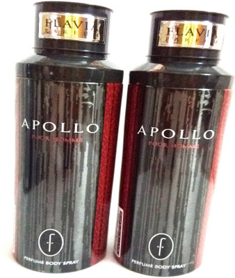 

Flavia APOLLO Perfume Body Spray - For Men(400 ml, Pack of 2)