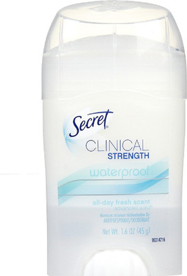 

Secret Clinical Strength Antiperspirant/Deodorant, Waterproof Advanced Solid, All-Day Fresh Scent, 1.6 oz. Deodorant Spray - For Men & Women(45 g)