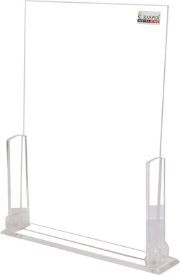 RASPER 1 Compartments Acrylic Acrylic Display Stand Paper Holder (A4 Portrait Size) SDA4118(Clear Transparent)