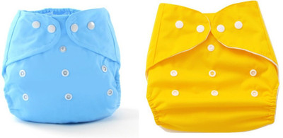 

Babymoon (SET of 2) Diaper Premium Reusable Adjustable Cloth Pocket Diaper - M(2 Pieces)