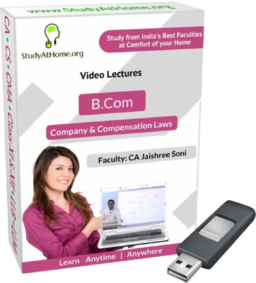 

StudyAtHome.org B.Com DU - Company & Compensation Laws Video Lectures(Pendrive)
