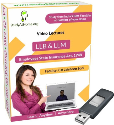 

StudyAtHome.org Employee's State Insurance Act, 1948 Video Lectures(Pendrive)