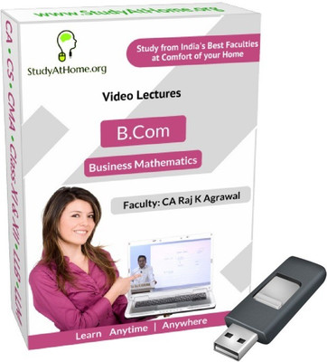 

StudyAtHome.org B.Com DU - Business Mathematics Video Lectures(Pendrive)