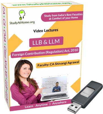 

StudyAtHome.org Foreign Contribution (Regulation) Act, 2010 Video Lectures(Pendrive)