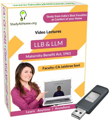 

StudyAtHome.org Maternity Benefit Act, 1961 Video Lectures(Pendrive)