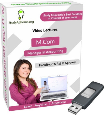 

StudyAtHome.org M.Com DU - Managerial Accounting Video Lectures(Pendrive)