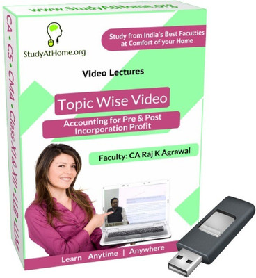 

StudyAtHome.org Accounting for Pre & Post Incorporation Profit Video Lectures(Pendrive)
