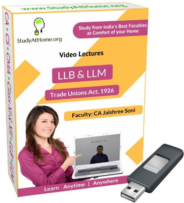 

StudyAtHome.org Trade Union Act, 1926 Video Lectures(Pendrive)