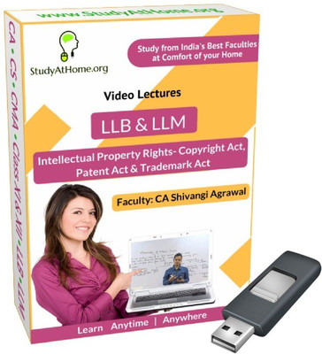 

StudyAtHome.org Intellectual Property Rights - Copyright Act, Patent Act & Trademark Act Video Lectures(Pendrive)
