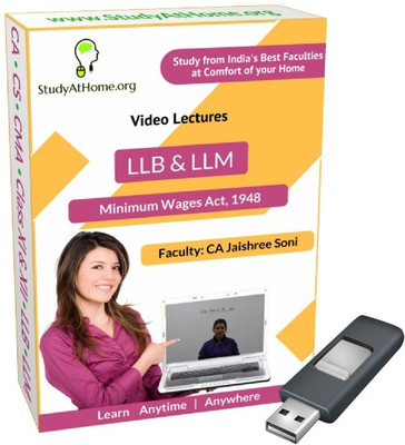 

StudyAtHome.org Minimum Wages Act, 1948 Video Lectures(Pendrive)