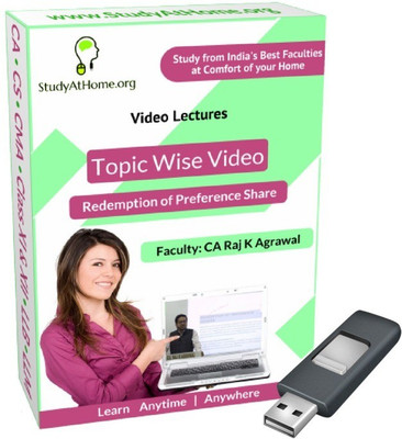 

StudyAtHome.org Redemption of Preference Shares (Accounting) Video Lectures(Pendrive)