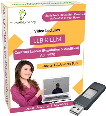 

StudyAtHome.org Contract Labour (Regulation and Abolition) Act, 1970 Video Lectures(Pendrive)