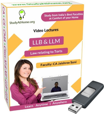 

StudyAtHome.org Law Relating to Torts Video Lectures(Pendrive)