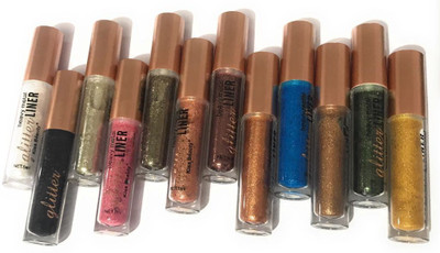 

Kiss Beauty Waterproof Glitter Eyeliner(Set of-12) 8 g(Multicolour)