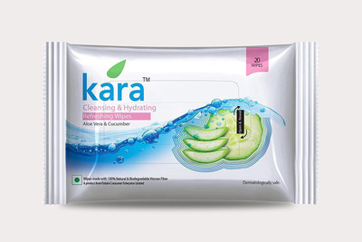 

Kara CLEANSING AND HYDRATING REFRESHING WIPES ALOE VERA AND CUCUMBER (20 WIPES)(Pack of 20)