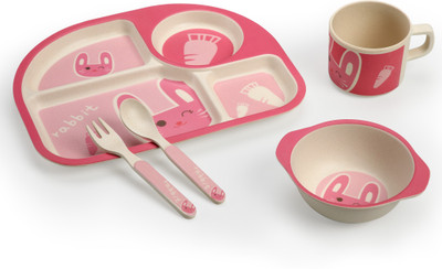 

LuvLap Baby Bamboo Cutlery Set - Bamboo Fibre(Pink)