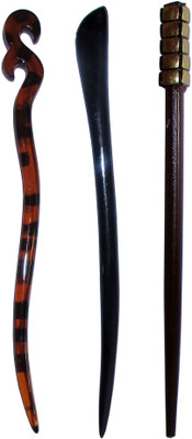 

SHUKOO Combo of Multi Color Juda Sticks Bun Stick(Multicolor)