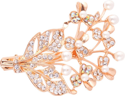 

Sanjog Embellished Golden Hair Pin For Wedding/Party For Girls/Women Hair Clip(Gold)