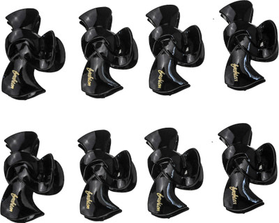 

ZEVORA Set of 8 Black Hair Clutches For Women & Girls Hair Clip(Black)