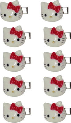 

Confidence Colourful Cartoon Printed Button Pins Hair Clip(Multicolor)
