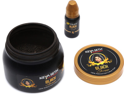 

Keya Seth Aromatherapy Black Shine 100% Natural Hair Colour Pack, 100gm Hair Color(Black)