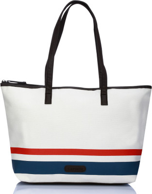 

Caprese Hand-held Bag(White, Red, Blue), Blue;red;white