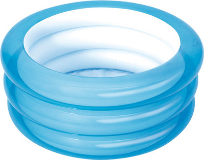 

DealBindaas Bestway Inflatable Kiddie Pool 2.3 Feet | Age 1-3 Years | Easy To Store | Summer Toy | 3 Ring Outer | Indoor Outdoor | 27.5 H 12 Inches | Blue Inflatable Pool(Blue)