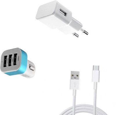 DAKRON Wall Charger Accessory Combo for Infinix Zero 5(White)