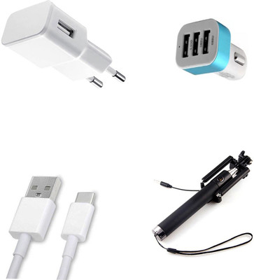 DAKRON Wall Charger Accessory Combo for Nubia N2(White)