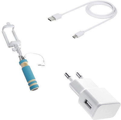 DAKRON Wall Charger Accessory Combo for Asus ZenFone 3(White)