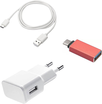 DAKRON Wall Charger Accessory Combo for Sony Xperia XA1 Plus(White)