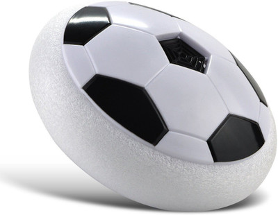 

Higadget Indoor Air Power Soccer Kids football Disk with Foam Bumpers and light up led light .(Multicolor)