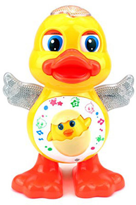 FLAME Dancing Duck With Lights & Music(Yellow)