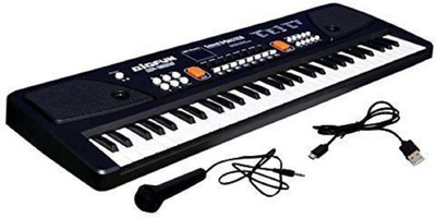 

Vortex Toys 61 Keys LED Display Piano Keyboard Toy with Recording,Mic & Mobile Charger Power Option(Multicolor)