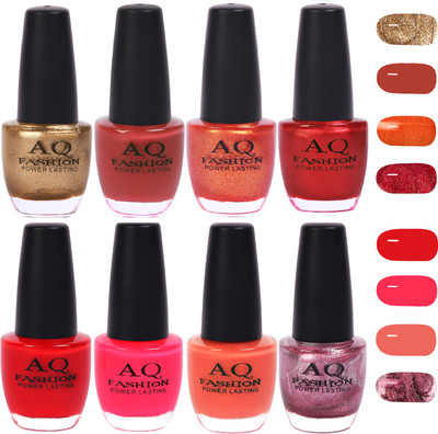

AQ Fashion Gorgeous Shade Nail Polish Set 1030 Multicolor(Pack of 8)