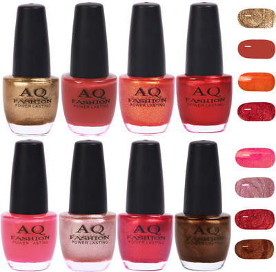 

AQ Fashion Gorgeous Shade Nail Polish Set 1031 Multicolor(Pack of 8)