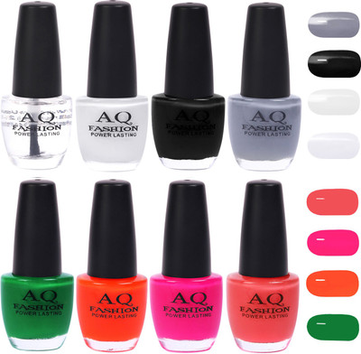 

AQ Fashion Gorgeous Shade Nail Polish Set 1003 Multicolor(Pack of 8)