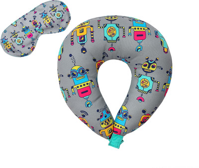 

Intelligent Idiots robot Printed Neck Pillow & Eye Shade(Multicolor)