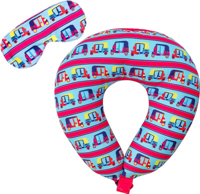 

Intelligent Idiots auto Printed Neck Pillow & Eye Shade(Multicolor)