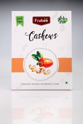 

Frubee 0.5 Kg Cashews W210 Premium Large Size (250 g x 2 packs = 0.5 Kg) Cashews(500 g, Box)
