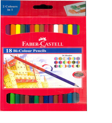 

Faber-Castell 18 Bi-Colour Pencils Pencil(Assorted)