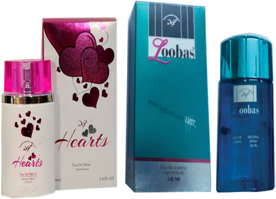 

DSP HEARTS PINK PERFUME 100 ML + LOOBAS PERFUME 100 ML Eau de Parfum - 100 ml(For Men & Women)