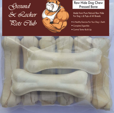 

Gesund & Lecker Pressed Bone 4Inch Beef Dog Chew(460 g, Pack of 8)
