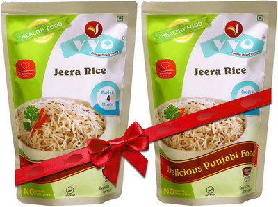 

VVO Ready to eat Freeze Dried Punjabi Jeera Rice (Pack of 2) 110 g