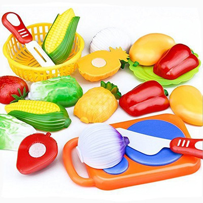 

Generic Leegor Newness 12Pc Cutting Fruit Vegetable Pretend Play Children Kid Educational Toy Christmas Gift(Multicolor)
