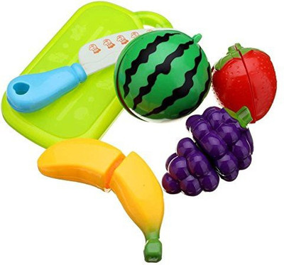 

Unknown Fruit Cutting Toy - Pretend Fruit - Fruit Toy - Play Fruit- Plastic Fruit - 6 Pieces Fun Cut Fruit Kitchen Kids Cutting Pieces Role Play House Toy